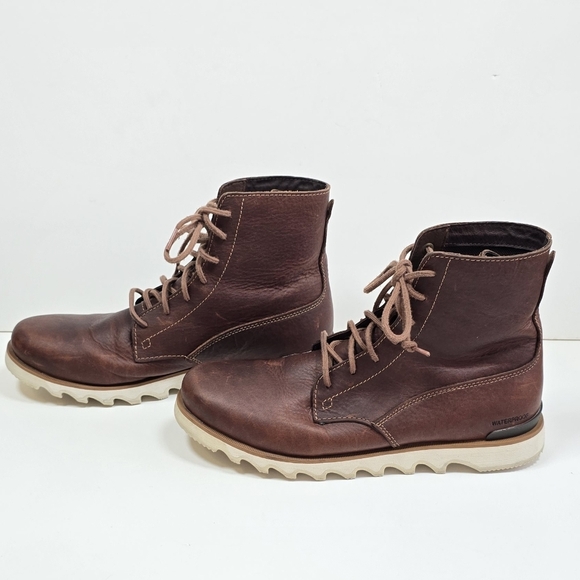 Sorel Kezar Men\'s Tall Lace Up Waterproof Leather Lug Sole Utility Boots Sz.11 main image 4
